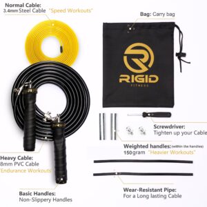 Adjustable Jump Rope – Weighted Handles & Tangle-Free Speed Cable (3m) – Skipping Ropes