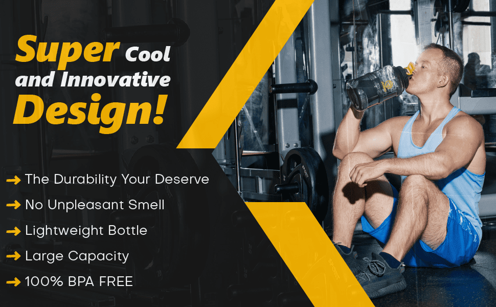 2.5L gym water bottle
