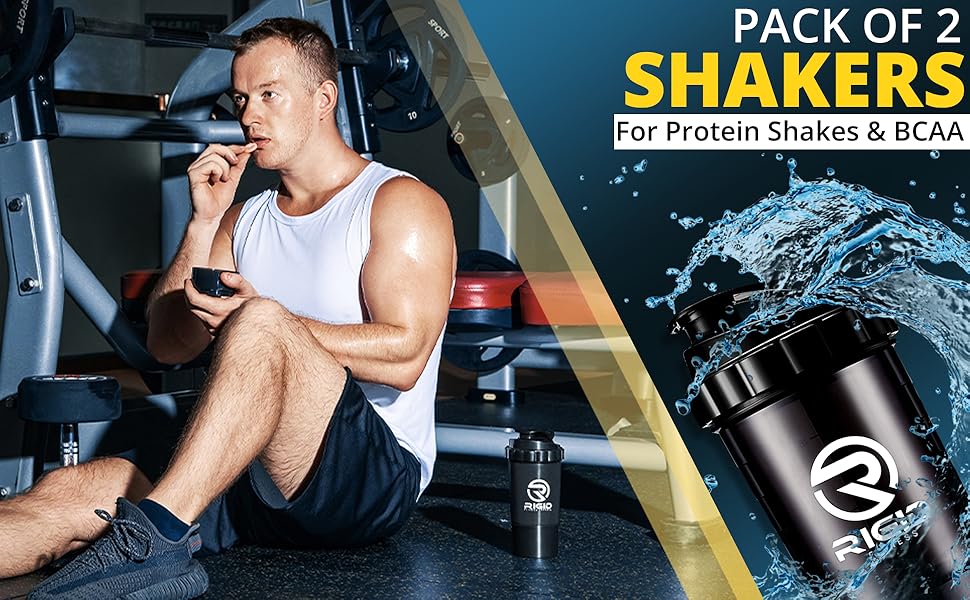 2-pack protein shaker