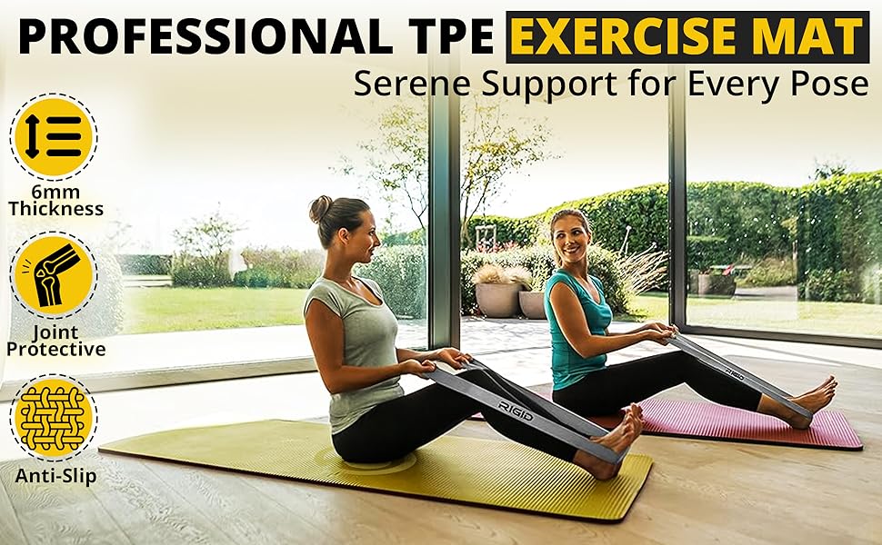 TPE yoga mat 6mm