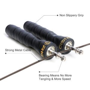 Adjustable Jump Rope – Weighted Handles & Tangle-Free Speed Cable (3m) – Skipping Ropes