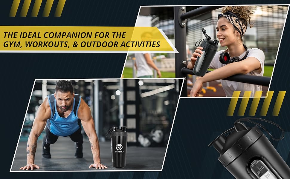 stainless steel protein shaker