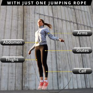 High-Speed Adjustable Jump Rope – 3.2m for CrossFit & Fitness – Skipping Ropes