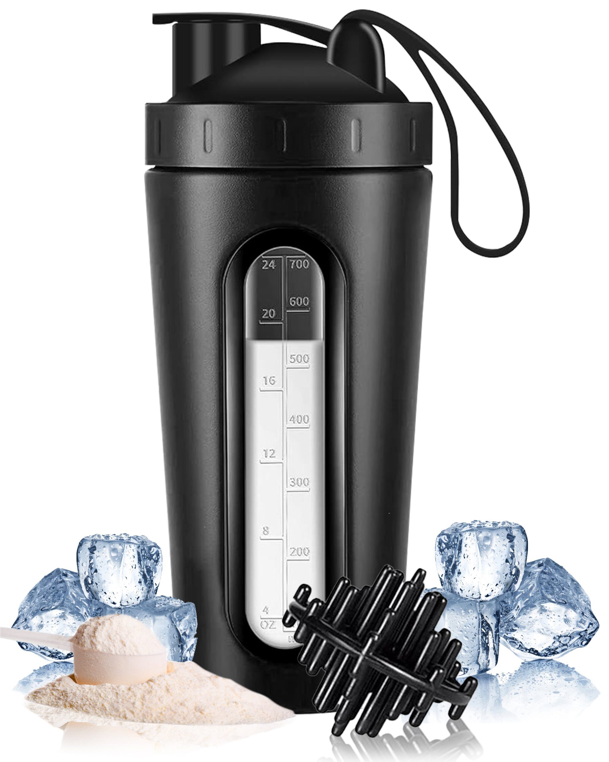 stainless steel protein shaker