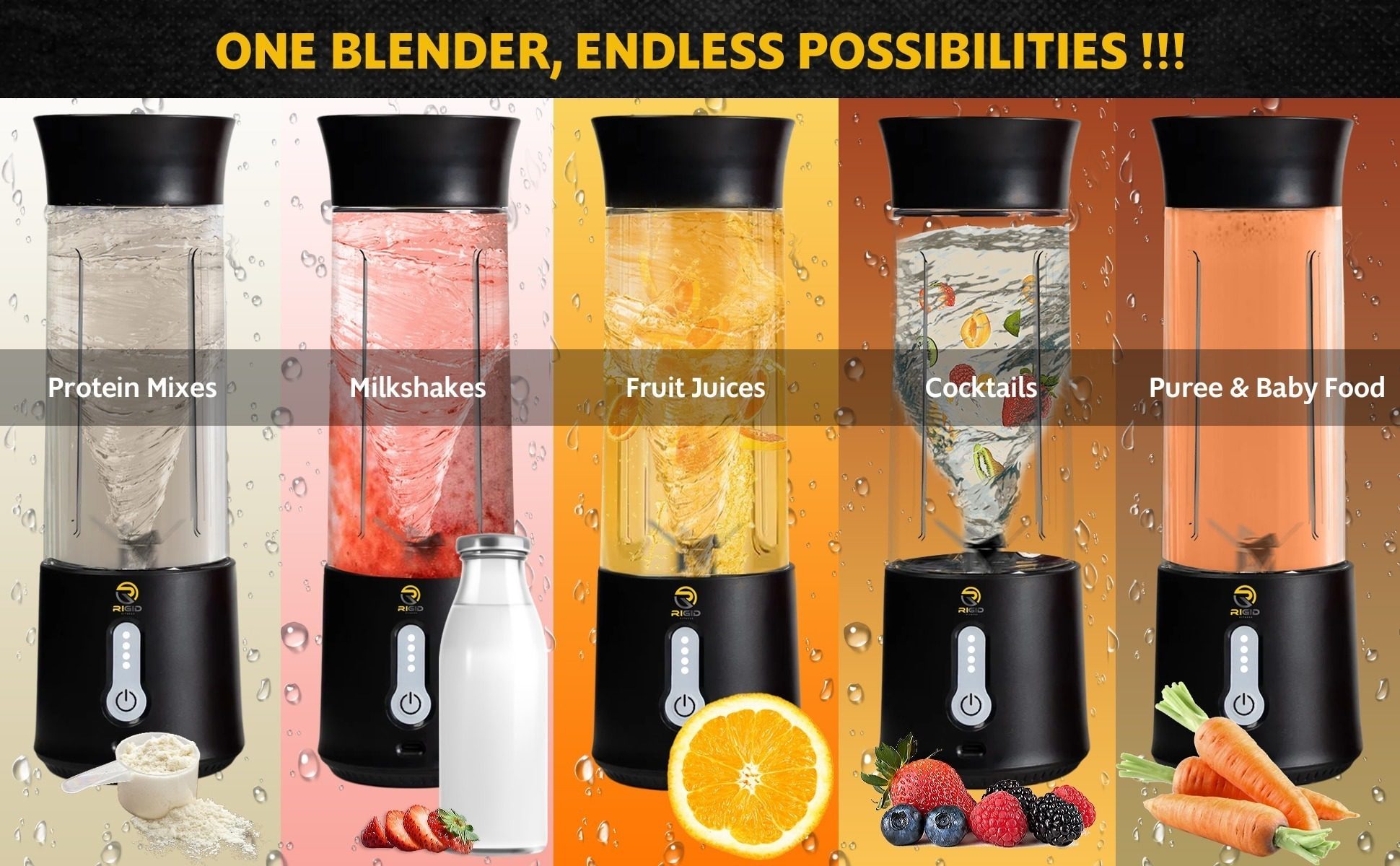 portable blender bottle 500ml