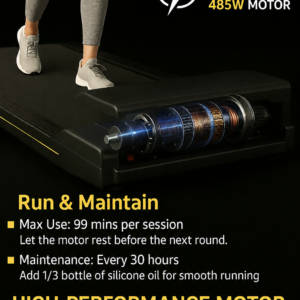 Treadmill features and maintenance instructions