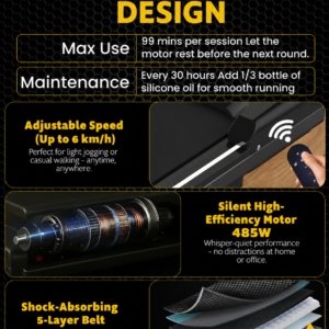 Treadmill features and specifications overview