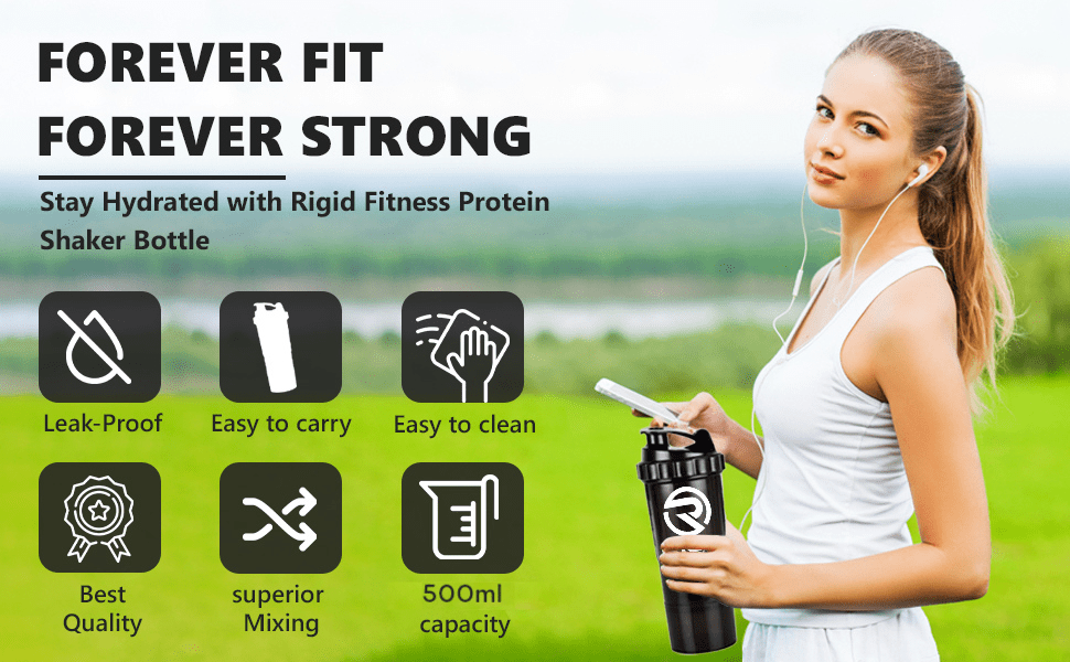 500ml protein shaker bottle
