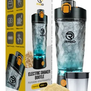 Electric Protein Shaker Bottle - USB Rechargeable Vortex Mixer Cup with Powder Storage (650ml, BPA-Free) – New