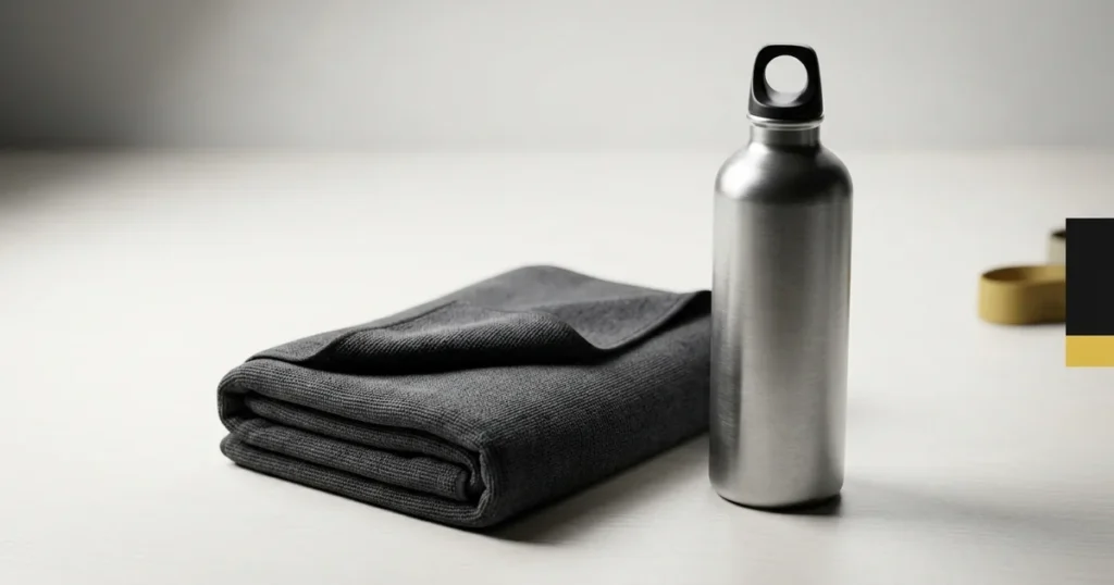 Gym towel and bottle set