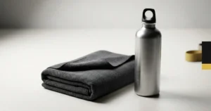 Gym towel and bottle set
