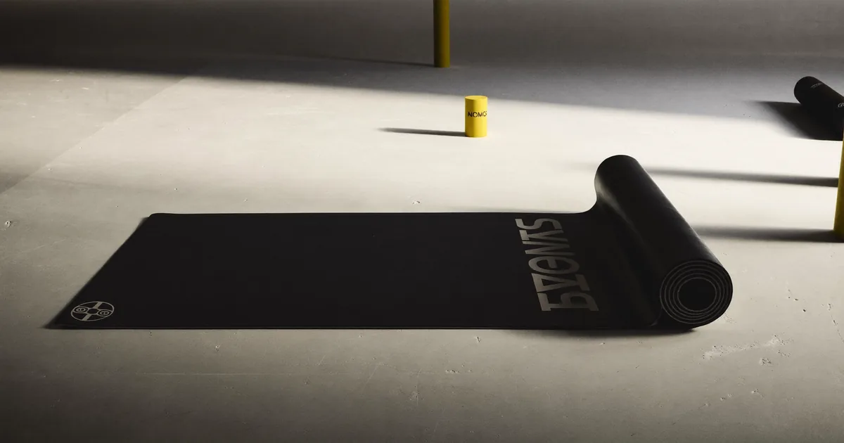 Yoga mat for hot yoga