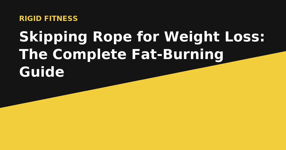 Skipping rope for weight loss