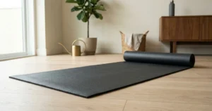 Yoga mat for hot yoga