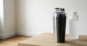 Dual protein shaker bottle