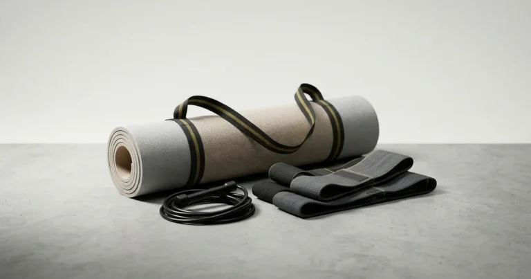 Home workout gear checklist for a small apartment