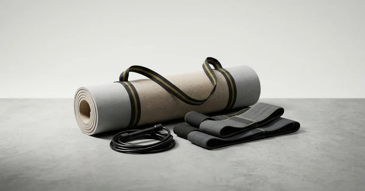 Home workout gear checklist for a small apartment